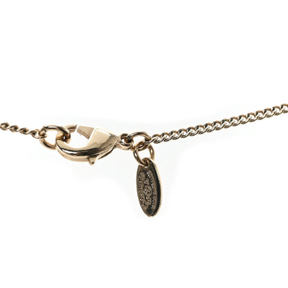 Chanel Enamel Crystal Pearl CC Camellia Drop Necklace Gold Black 4 of 4
