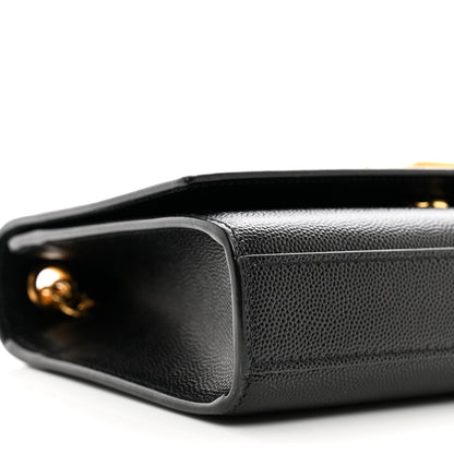 Saint Laurent Grain De Poudre Small Classic Monogram Kate Satchel Black 9 of 11
