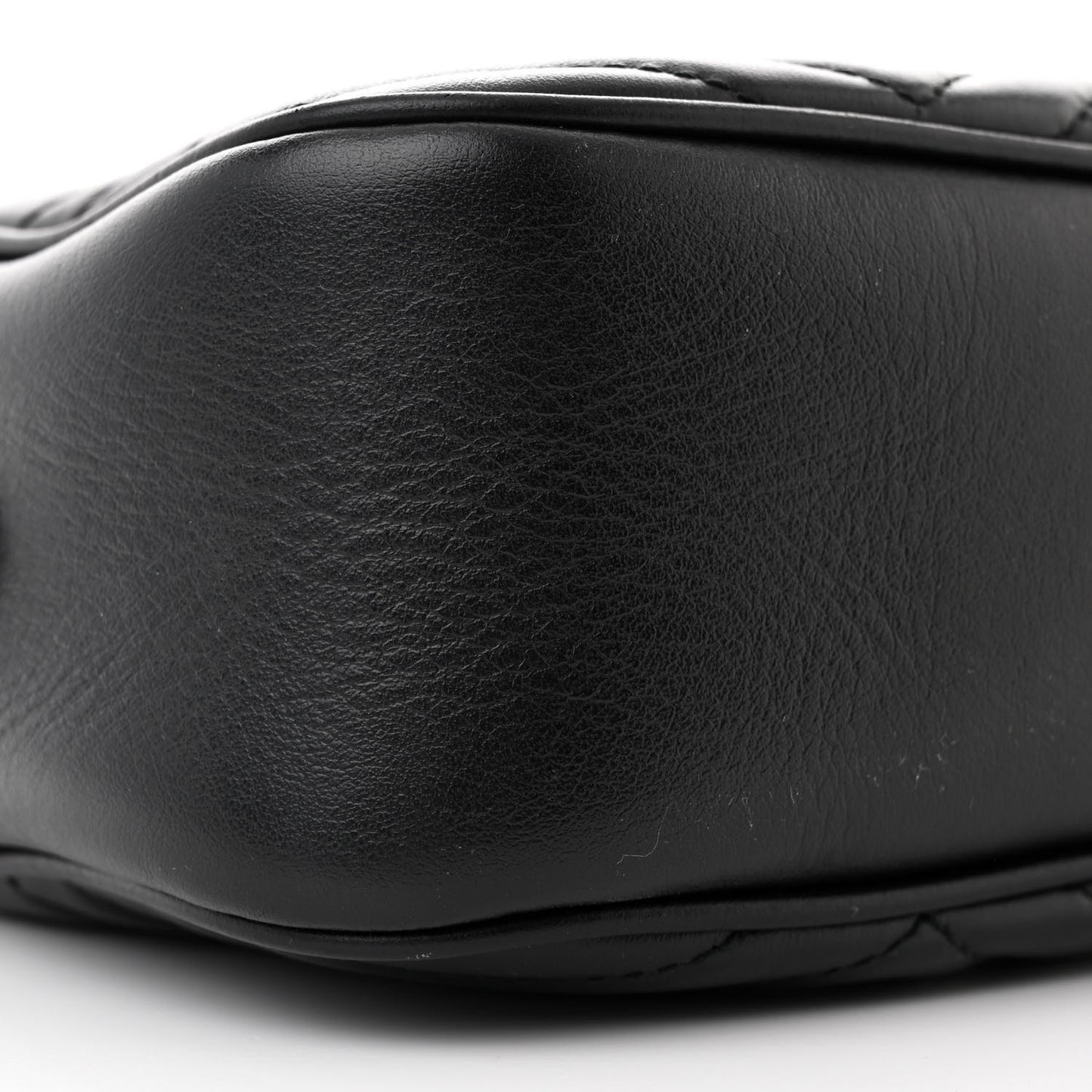 Calfskin Matelasse Small GG Marmont Chain Shoulder Bag Black