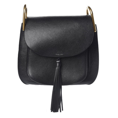 Chloe Grained Calfskin Medium Hudson Tassel Shoulder Bag Black 1 of 8