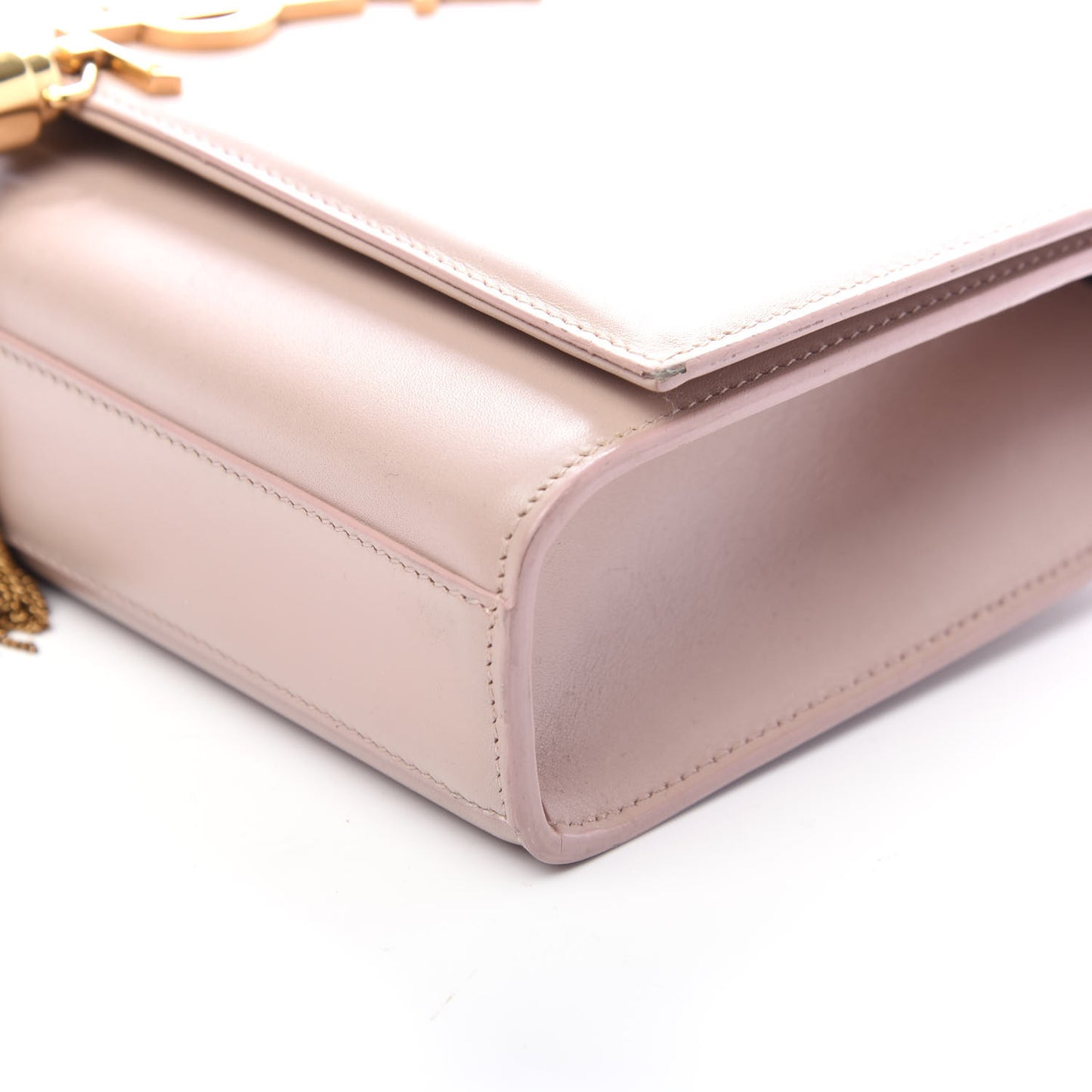 Smooth Calfskin Medium Classic Monogram Kate Tassel Satchel Pink