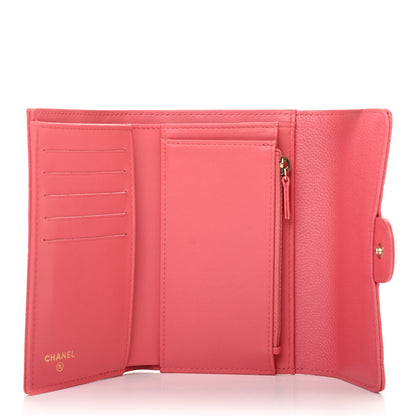 Chanel Caviar Quilted Medium Flap Wallet Pink 4 of 4