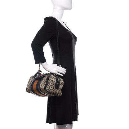 Gucci Diamante Vintage Web Small Boston Black 3 of 17