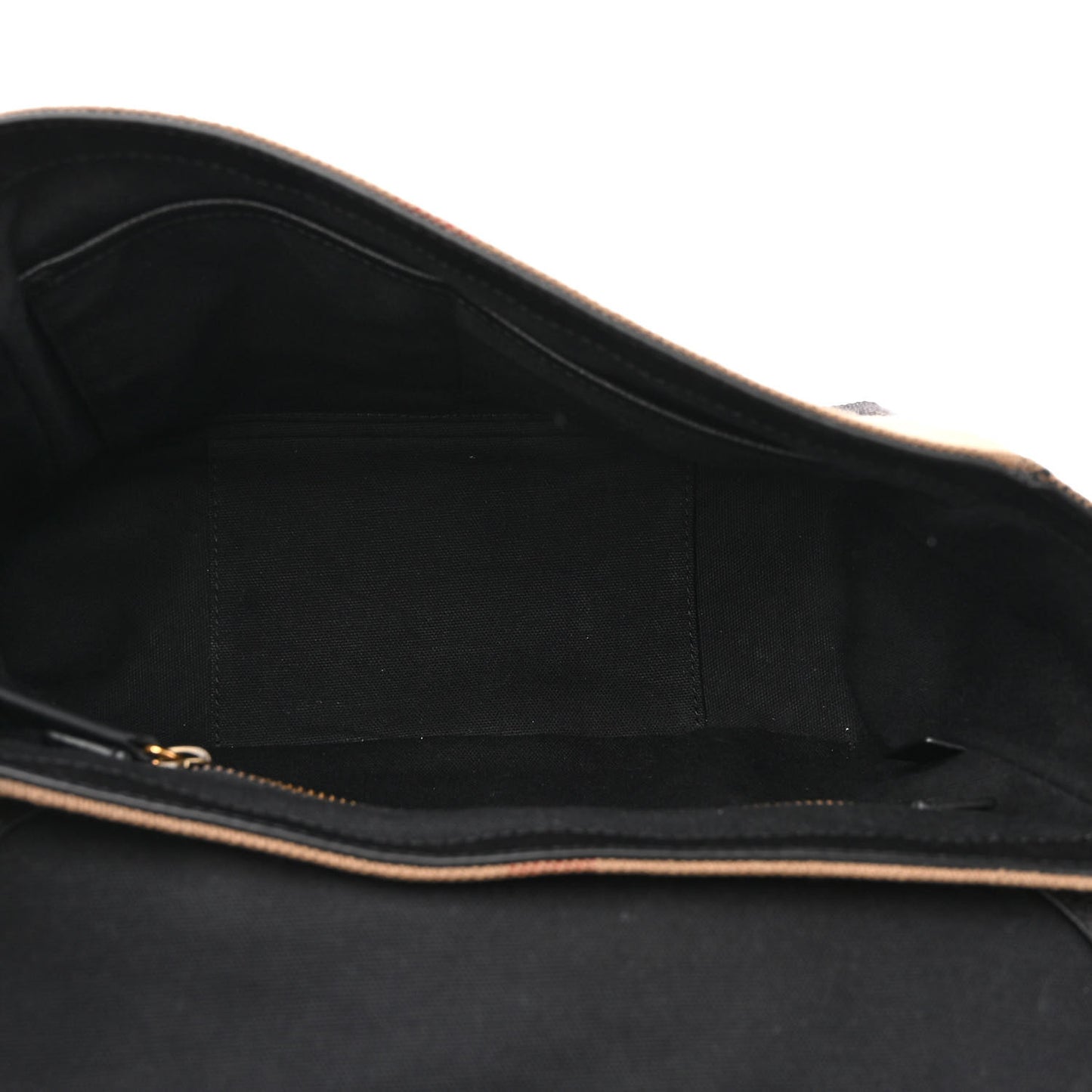 Canvas Mega Check Small Baildon Messenger Bag Black