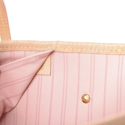 Louis Vuitton Damier Azur Neo Neverfull MM Rose Ballerine 10 of 12