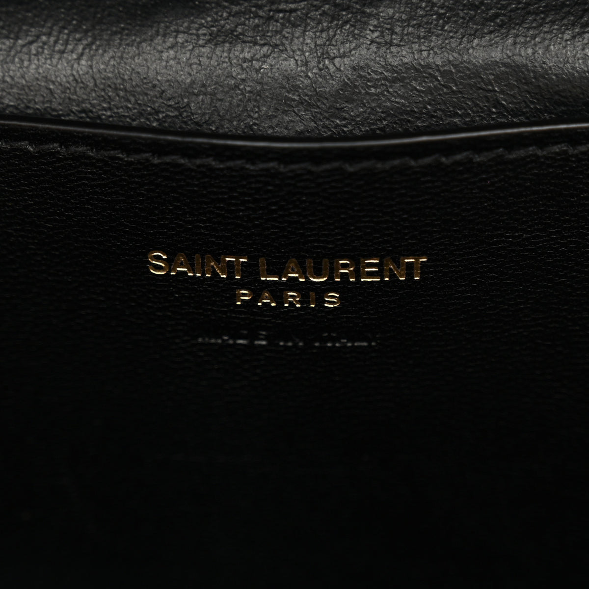 Patent Quilted Gaby Vanity Bag Black