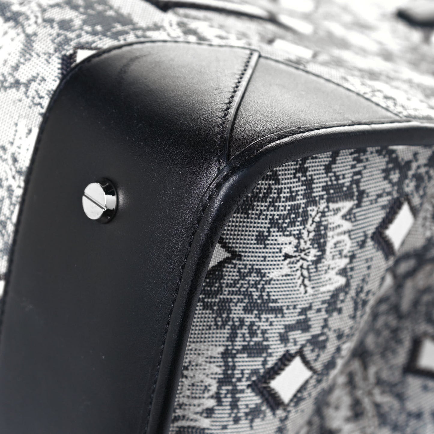 Nappa Jacquard Monogram Large Tote Grey