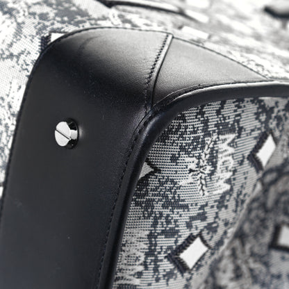 MCM Nappa Jacquard Monogram Large Tote Grey 11 of 15