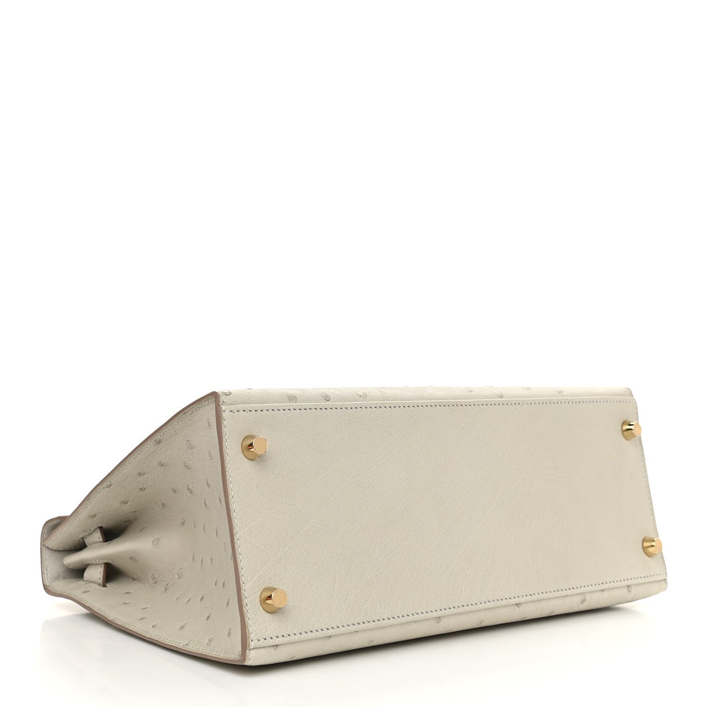 Ostrich Kelly Sellier 28 Gris Perle
