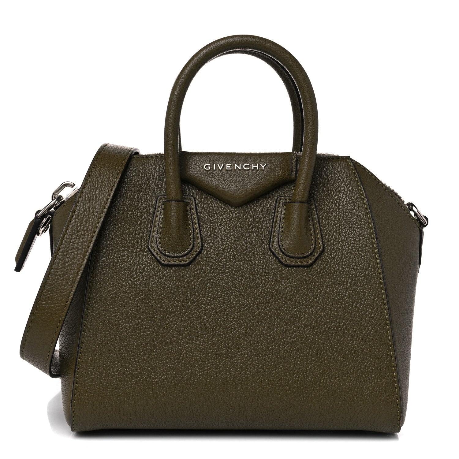 Givenchy Sugar Goatskin Mini Antigona Khaki 1 of 11