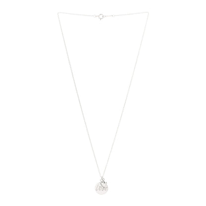 Tiffany Sterling Silver Graffiti Love Disc Pendant Necklace 3 of 5