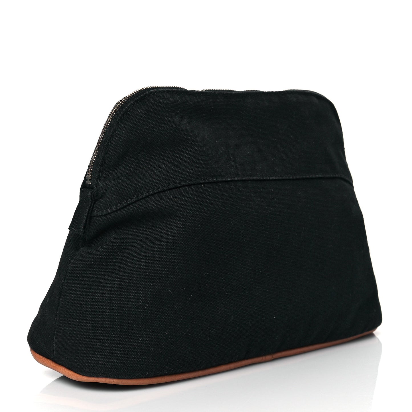 Cotton Canvas Bolide Travel Cosmetic Pouch MM Black