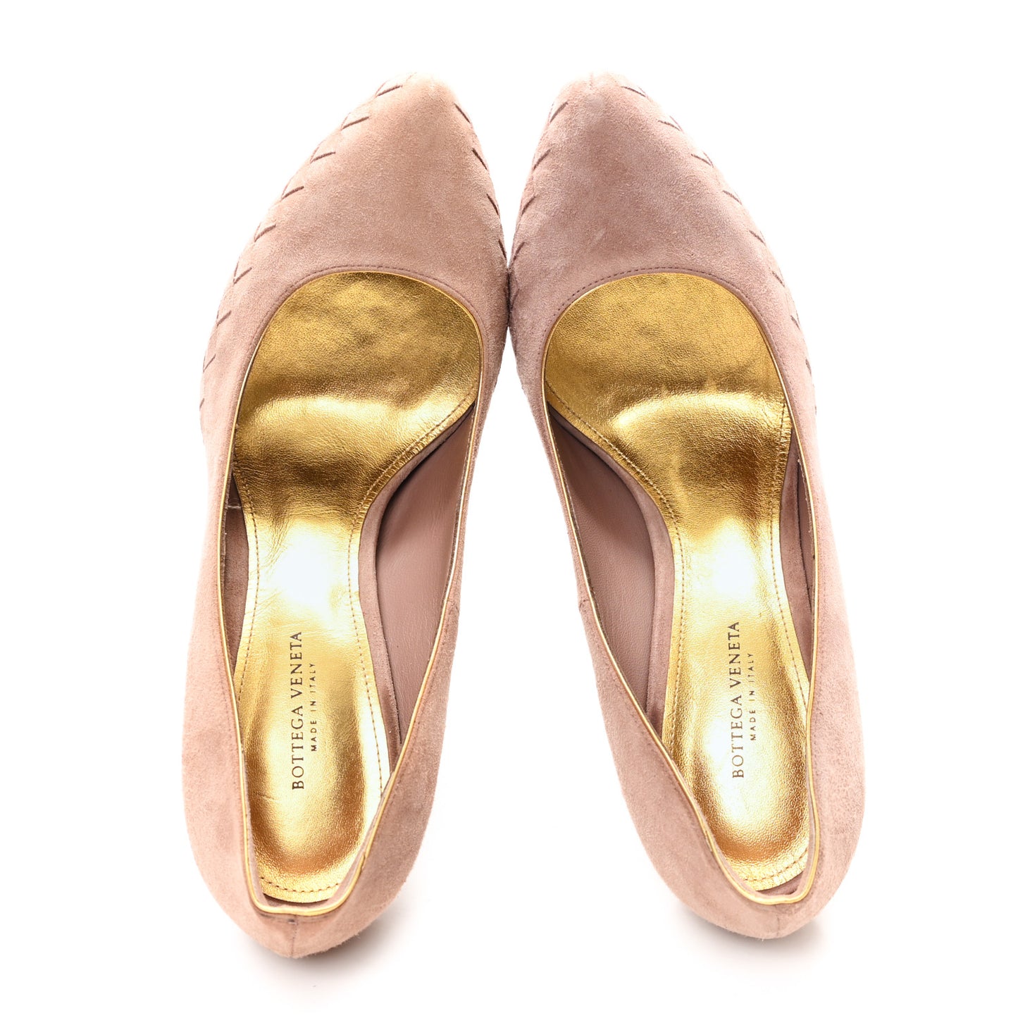 Suede Intrecciato Pumps 38 Pink