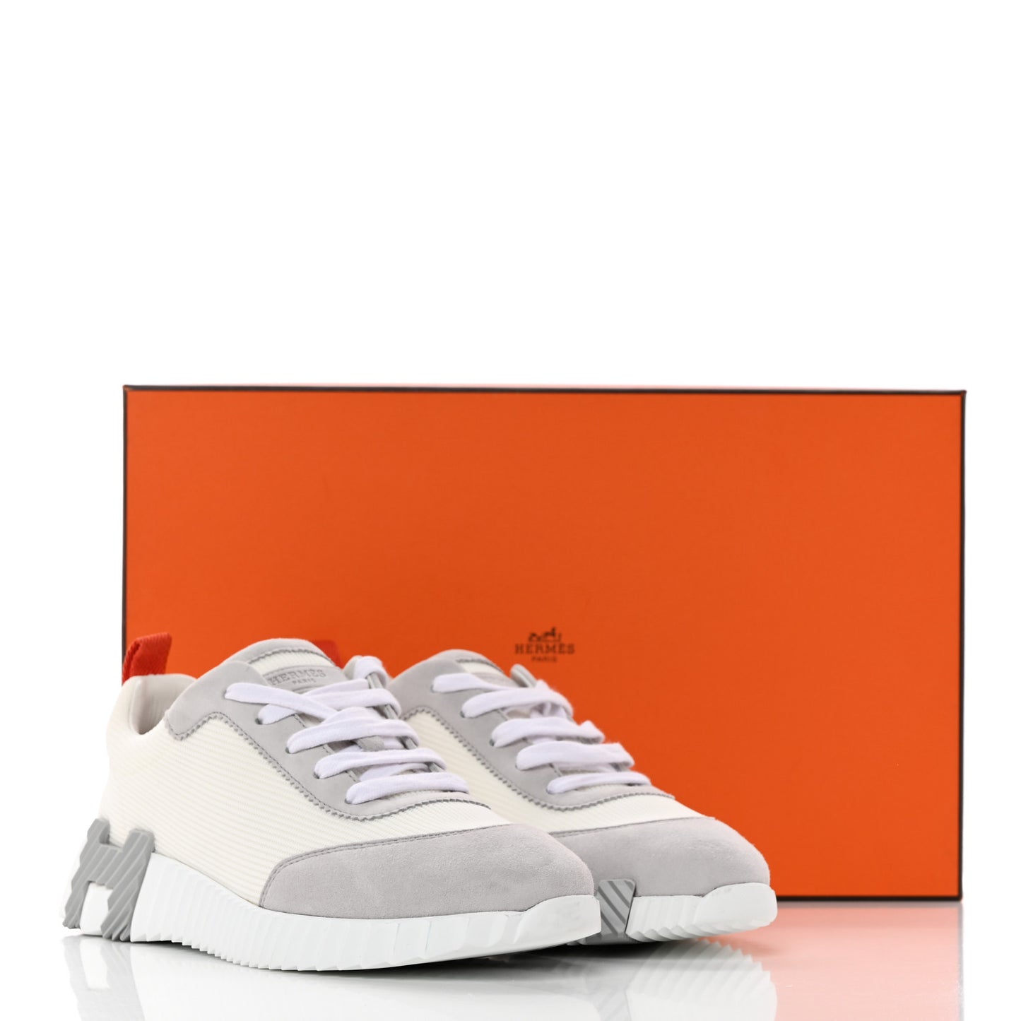 Technical Canvas Suede Goatskin Bouncing Sneakers 37 White Multicolor
