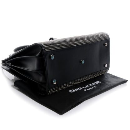 Saint Laurent Studded Leather Small Sac de Jour Carryall Black 4 of 8