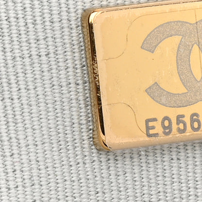 Chanel Shiny Calfskin Quilted Multicolor Top Handle Wallet On Chain WOC White 7 of 11
