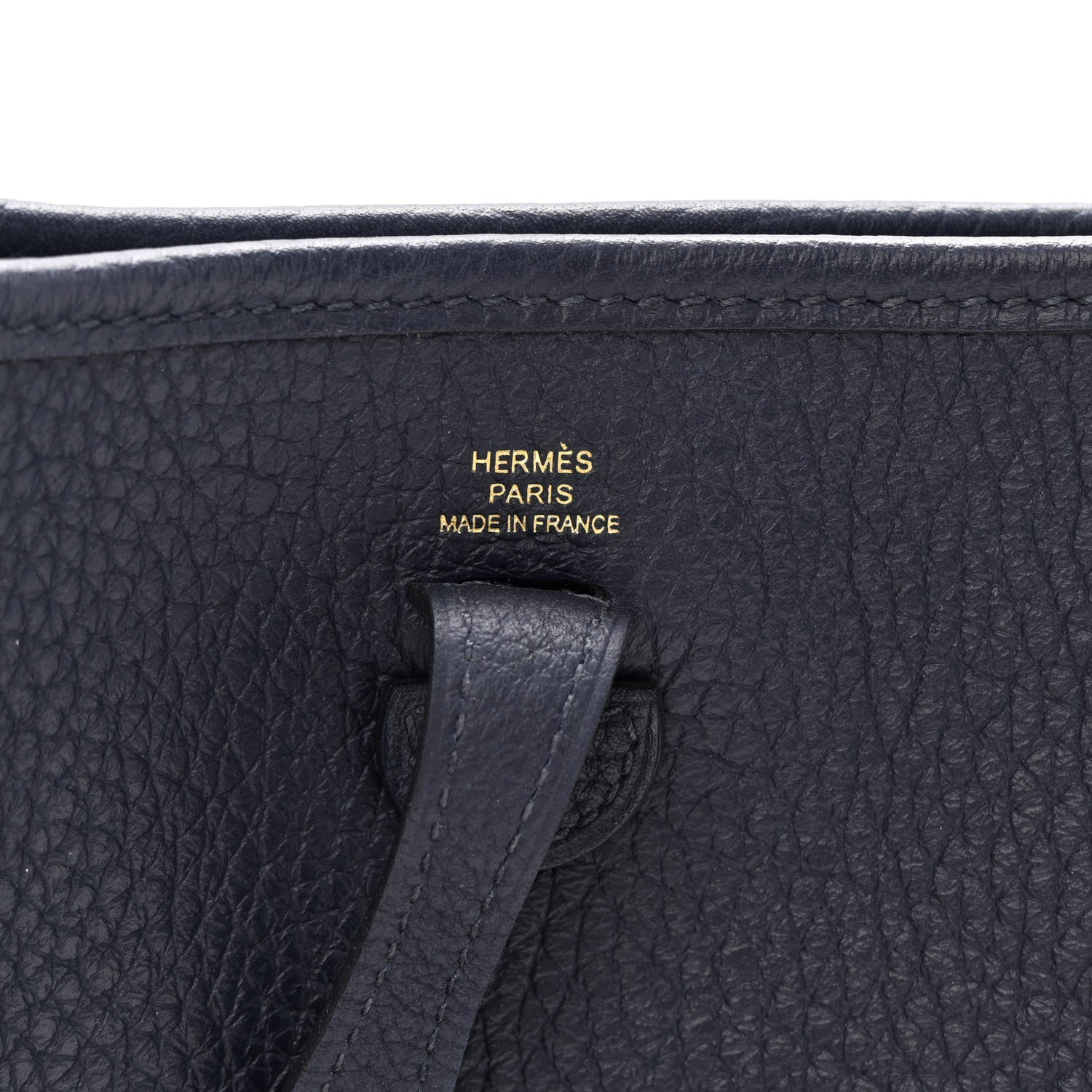 Hermes Taurillon Clemence Evelyne TPM Bleu Nuit 6 of 11