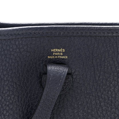 Hermes Taurillon Clemence Evelyne TPM Bleu Nuit 6 of 11
