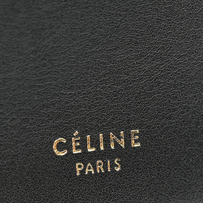 Celine Smooth Calfskin Medium Clasp Shoulder Bag Black 6 of 14
