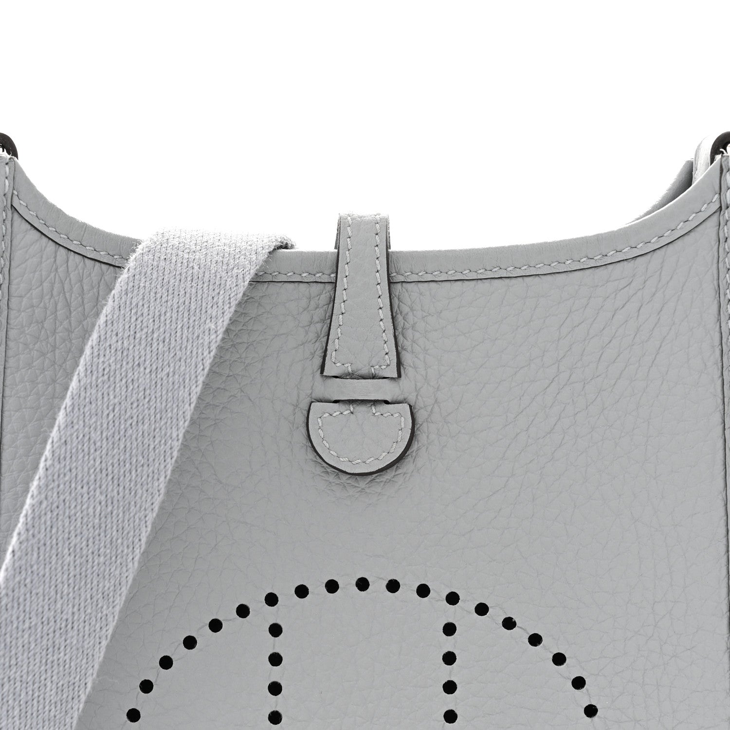 Hermes Taurillon Clemence Evelyne TPM Gris Pantin 8 of 11