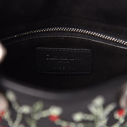 Christian Dior Smooth Calfskin Embroidered Mini Lady Dior Black Multicolor 6 of 11