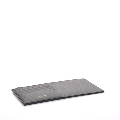 Saint Laurent Classic Toile Monogram 4 Fragments Zip Pouch Black 4 of 8