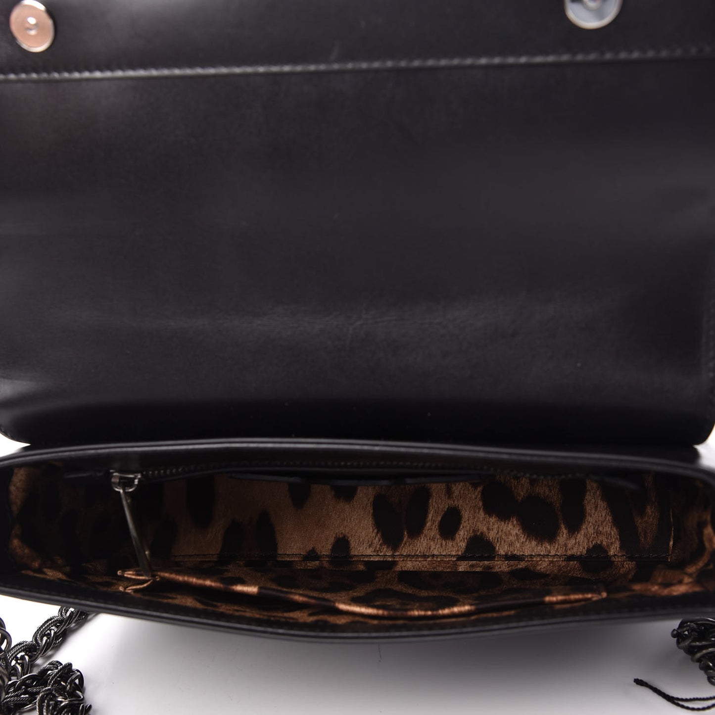 Nappa Crystal Embellished Millennial Rectangular Shoulder Bag Black