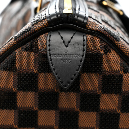Louis Vuitton Damier Paillettes Speedy 30 Black 8 of 11