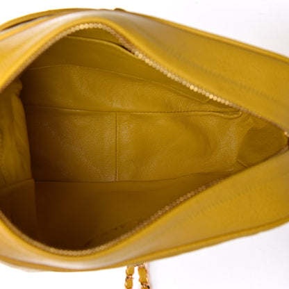 Chanel Caviar Quilted Camera Case Yellow 5 of 10