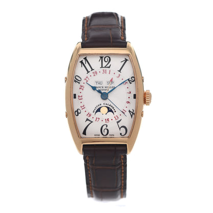 Franck Muller 18K Rose Gold Alligator 30mm Master Calendar Automatic Watch 2850MCL 1 of 6
