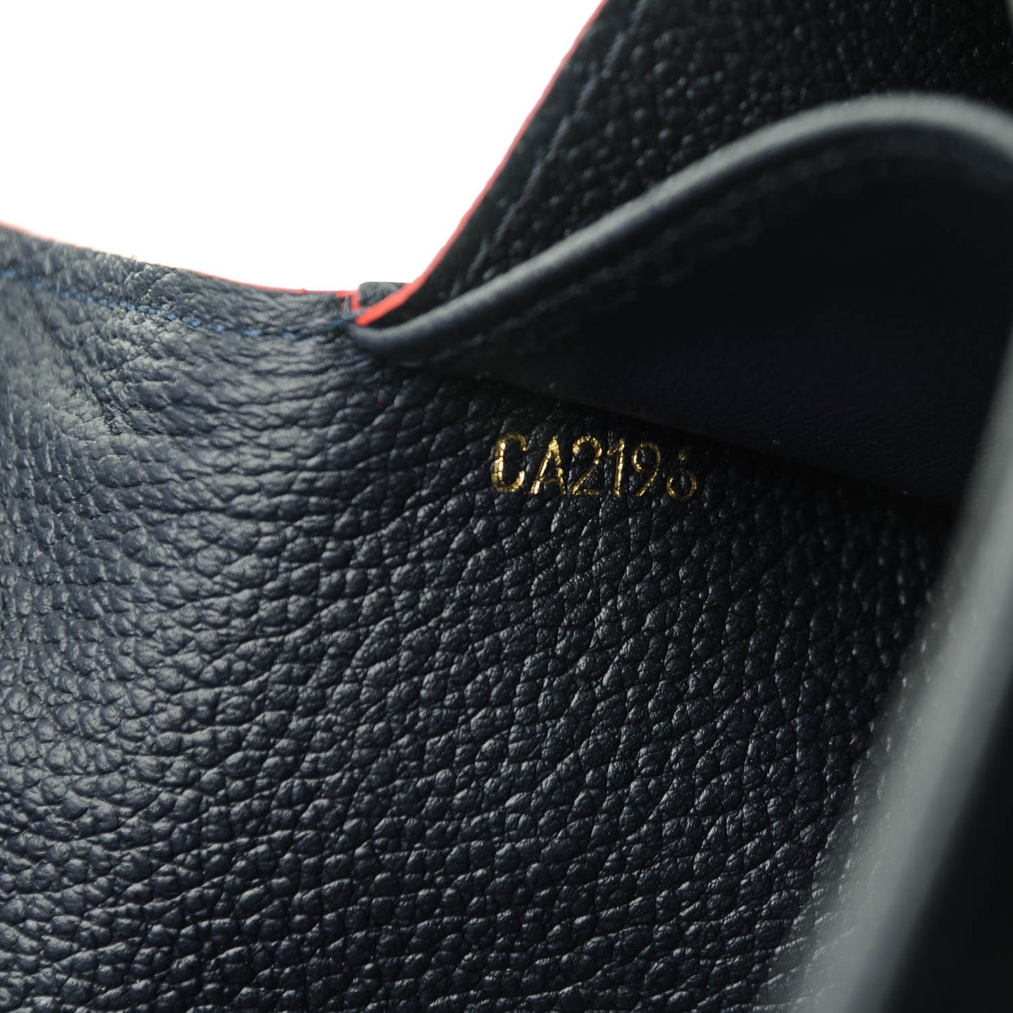 Empreinte Pont-Neuf Wallet Marine Rouge