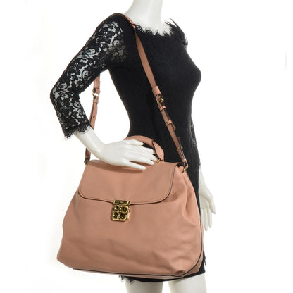 Chloe Leather Elsie Satchel Blush 2 of 9