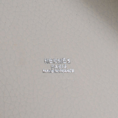 Hermes Taurillon Clemence Picotin TGM White Orange 7 of 8