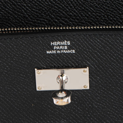 Hermes Epsom Kelly Longue Wallet Black 9 of 11