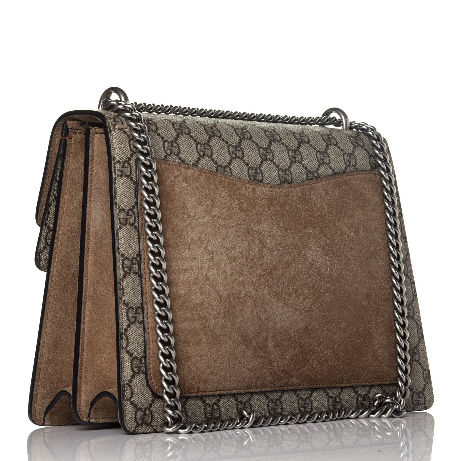 Gucci GG Supreme Monogram Medium Dionysus Shoulder Bag Taupe 4 of 10