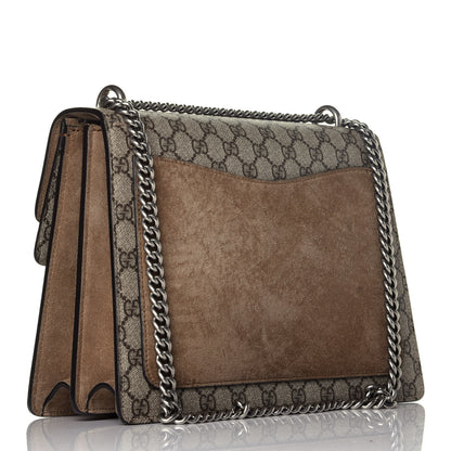 Gucci GG Supreme Monogram Medium Dionysus Shoulder Bag Taupe 4 of 10