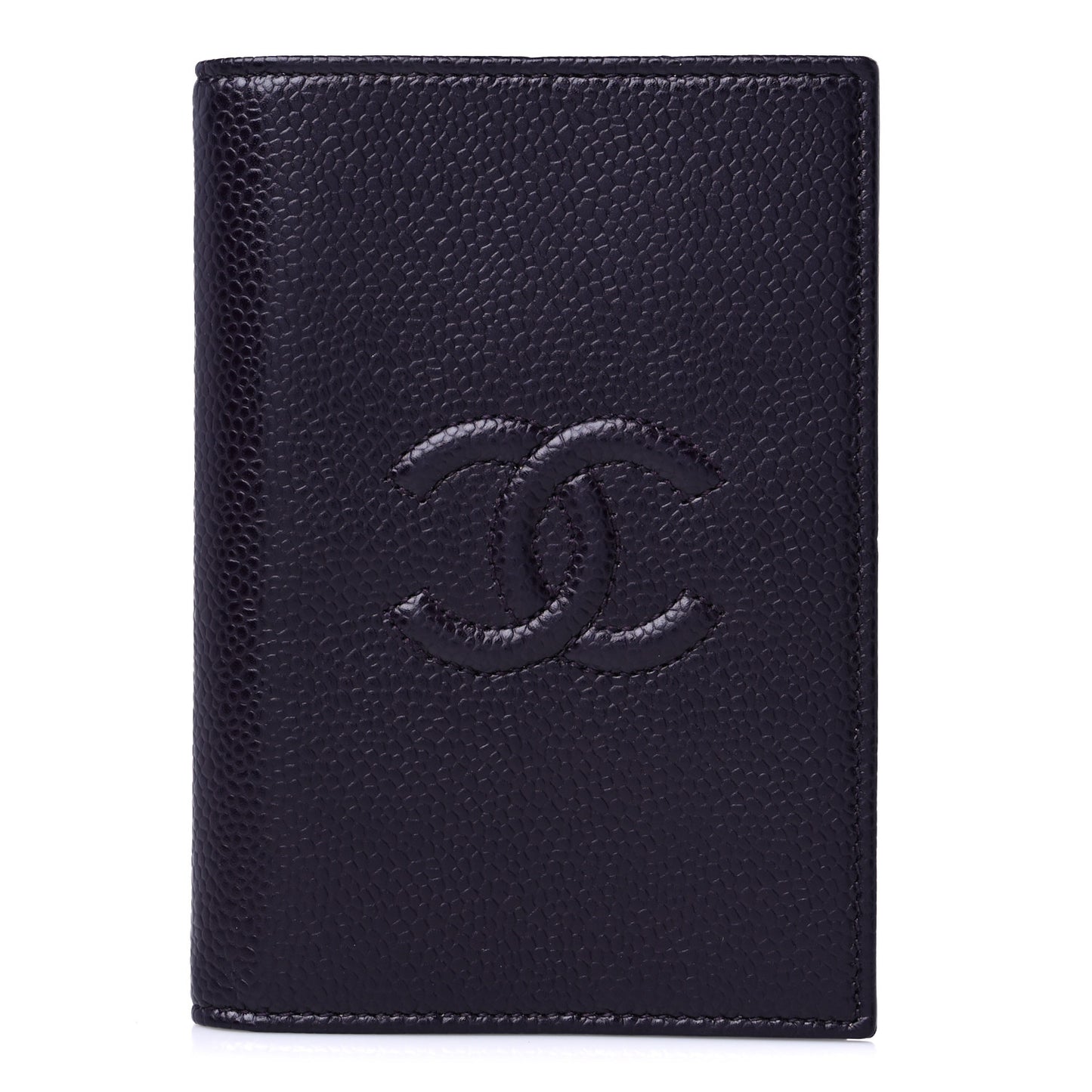 Caviar Timeless Passport Holder Dark Purple