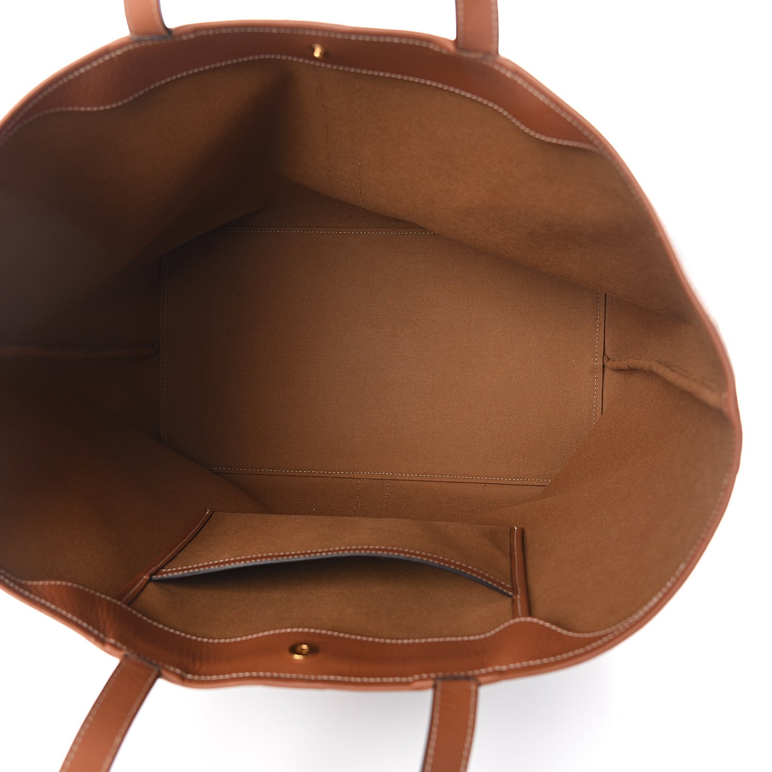 Celine Triomphe Canvas Calfskin Medium Cabas Bag Tan 5 of 13