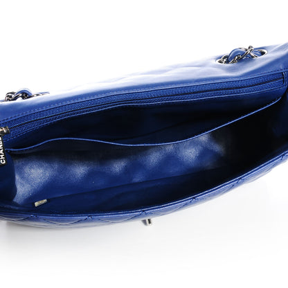Chanel Lambskin Jumbo Single Flap Dark Blue 8 of 9