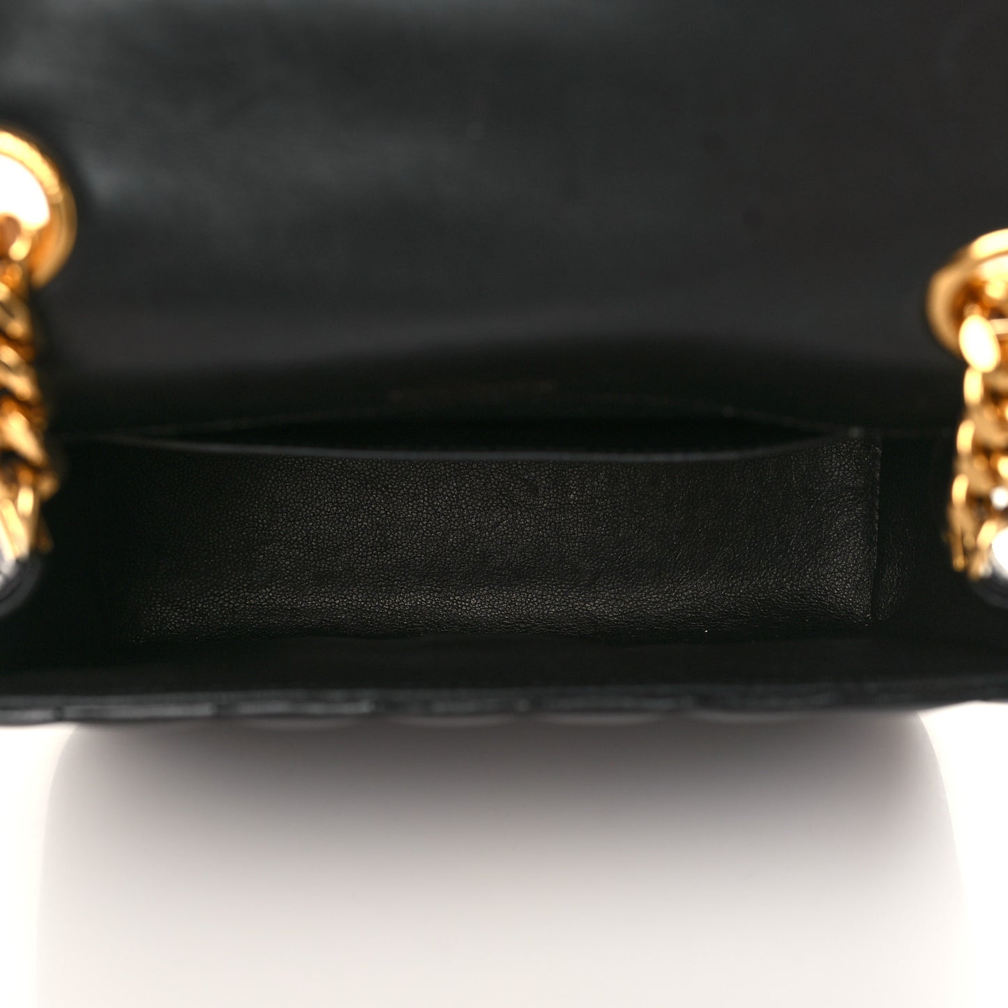 Lambskin Matelasse Monogram Medium Vicky Chain Bag Black