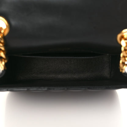 Saint Laurent Lambskin Matelasse Monogram Medium Vicky Chain Bag Black 5 of 8
