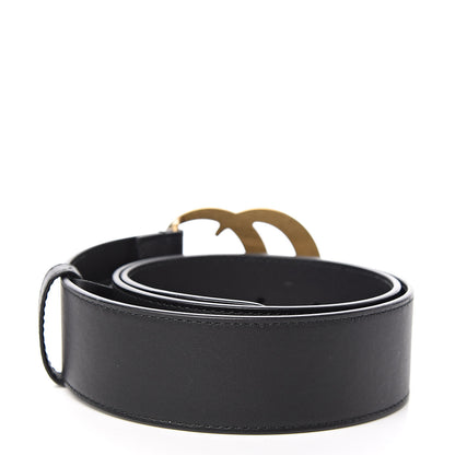 Gucci Calfskin Double G 40mm Belt 75 30 Black 3 of 6