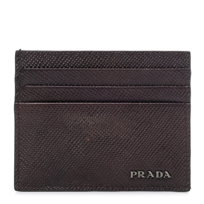 Prada Saffiano Card Case Caffe 1 of 4