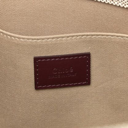 Chloe Cotton Calfskin Medium Woody Ribbon Tote Burgundy 6 of 12