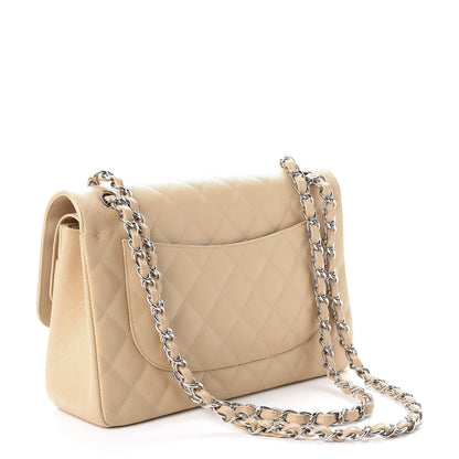 Chanel Caviar Quilted Jumbo Double Flap Beige Clair 4 of 13