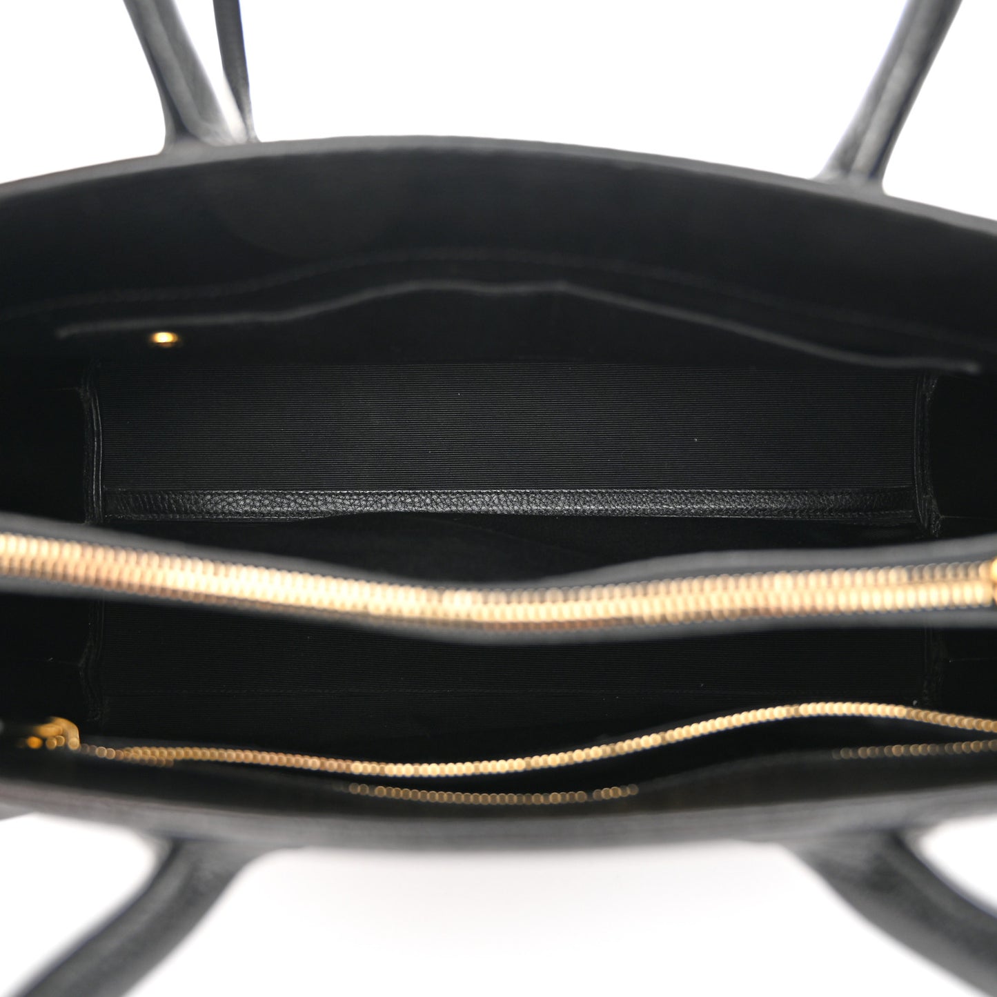 Grained Calfskin Large Sac De Jour Carryall Black