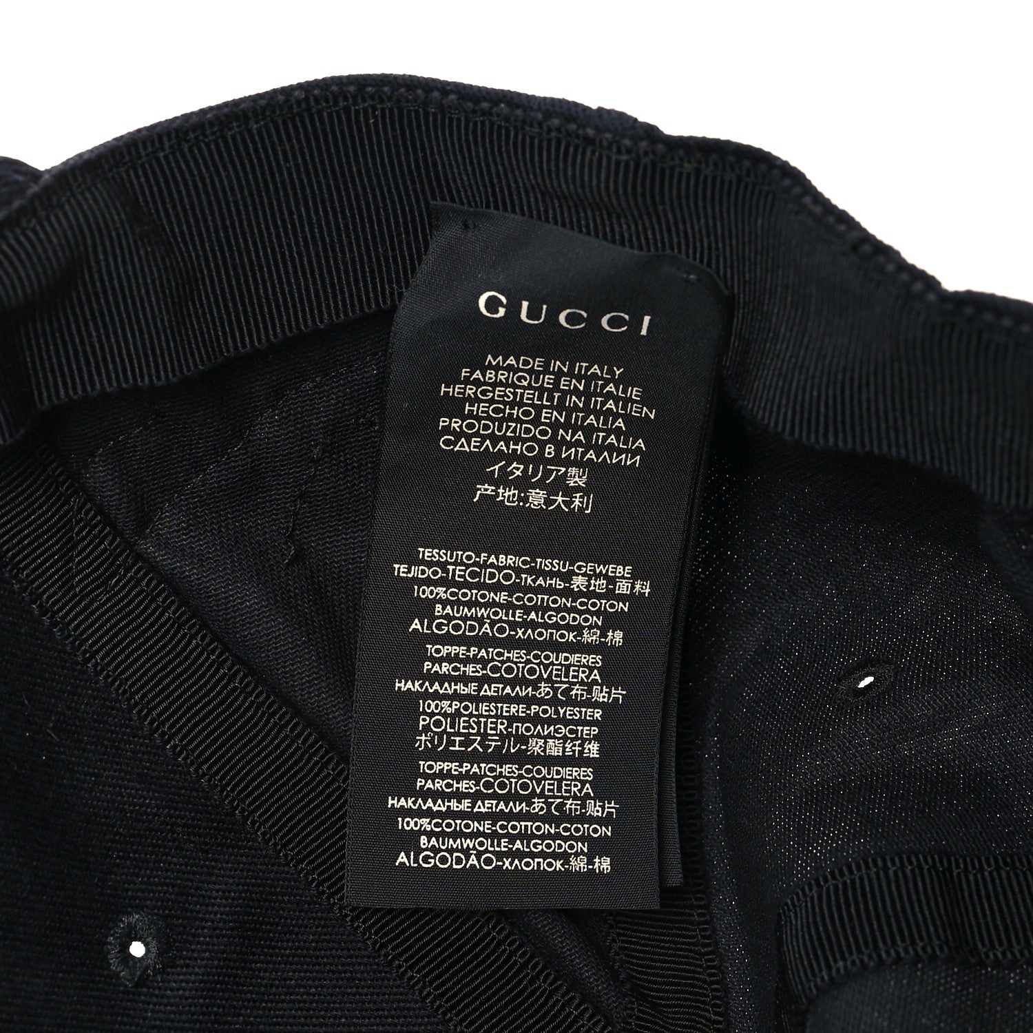 Gucci X MLB Cotton NY Yankees Baseball Hat 57-61 Black 7 of 8