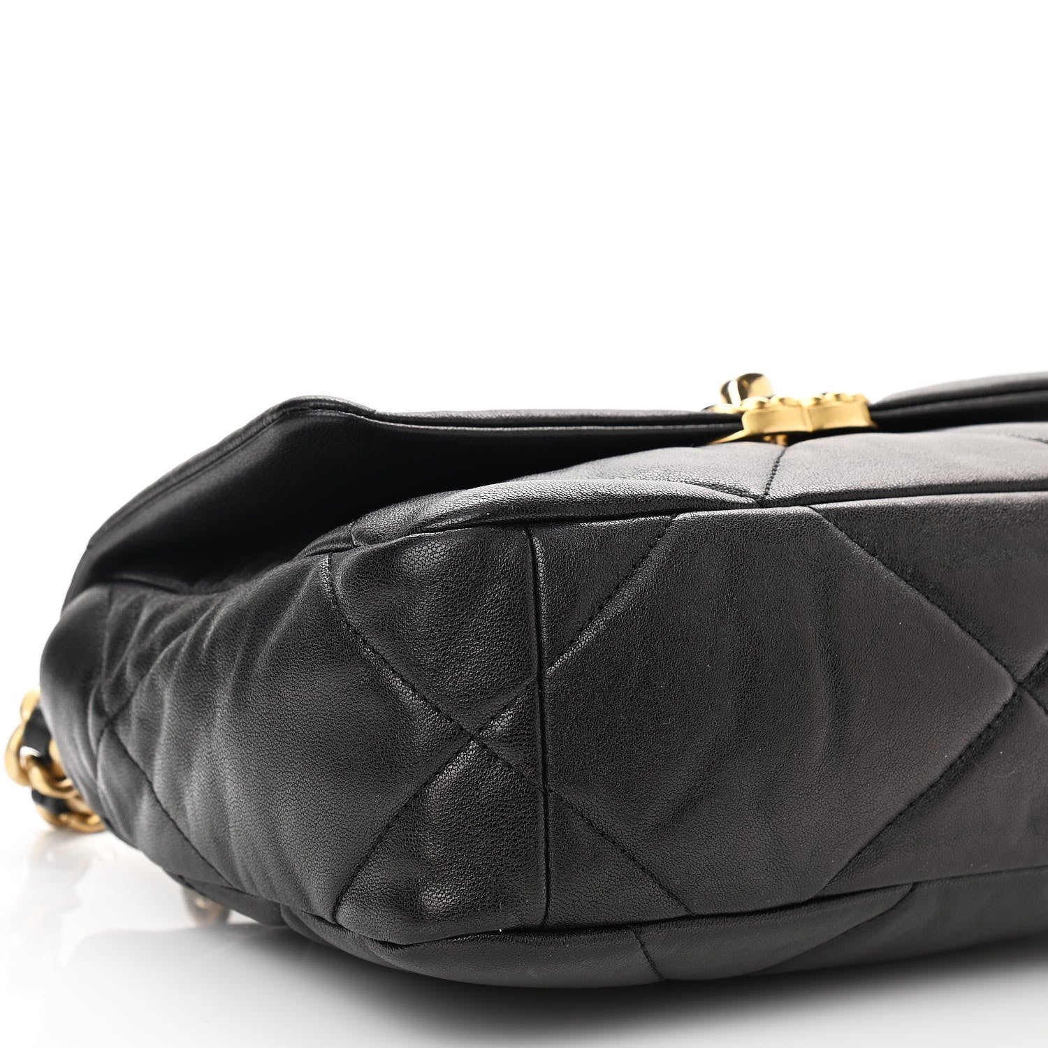 Chanel Goatskin Quilted Medium Chanel 19 Flap Black 8 of 10