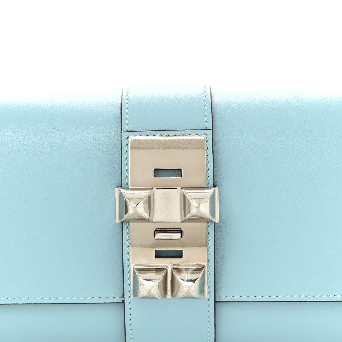 Tadelakt Medor 23 Clutch Bleu Atoll