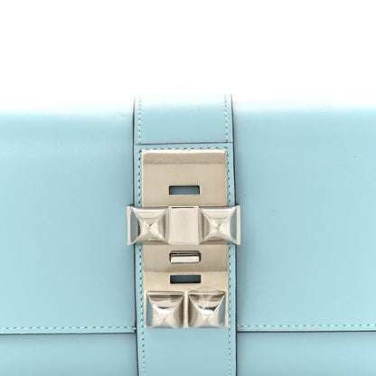 Hermes Tadelakt Medor 23 Clutch Bleu Atoll 8 of 10